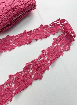 Кружево макраме розовое - в интернет-магазине тканей Тессутидея арт. F-1571