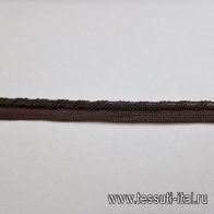 Кант декоративный черный, темно-коричневый - итальянские ткани Тессутидея арт. F-6004