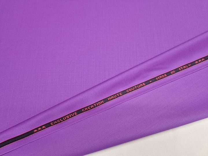 Костюмная стрейч дабл фейс 320 г/м (о) темная лаванда - итальянские ткани Тессутидея арт. 05-4812