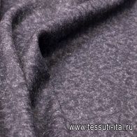 Пальтовая дабл (о) черно-серая меланж - итальянские ткани Тессутидея арт. 09-1516