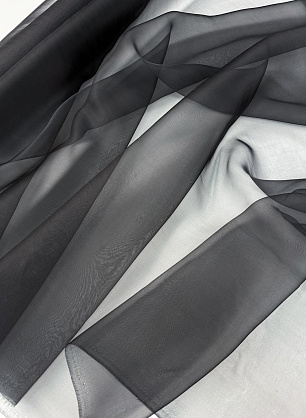 Органза (о) черная - в интернет-магазине тканей Тессутидея арт. 10-5119