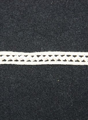 Тесьма бежевая с бисером  ш.0,8см - в интернет-магазине тканей Тессутидея арт. F-2202