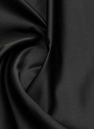 Шелк дюшес дабл (о) черный - в интернет-магазине тканей Тессутидея арт. 10-3935