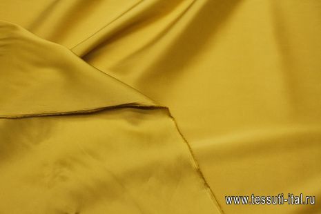 Подкладочная стрейч (о) темно-золотая - итальянские ткани Тессутидея арт. 07-1486