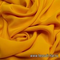 Шелк кади (о) темно-желтый - итальянские ткани Тессутидея арт. 10-0618