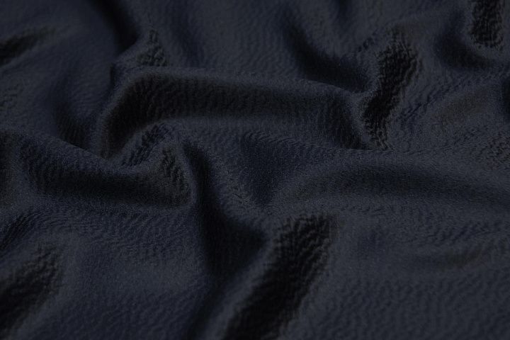 Пальтовая(о) иссиня черный в стиле Max Mara - итальянские ткани Тессутидея арт. 09-1754