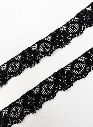 Кружево макраме ш-5см черное - в интернет-магазине тканей Тессутидея арт. 01-8076