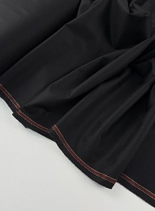 Костюмная шерсть фланель (о) черная - в интернет-магазине тканей Тессутидея арт. 05-5198