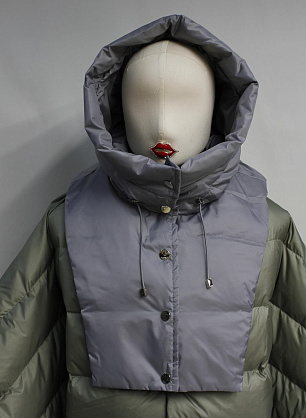 Деталь для верхней одежды капюшон серый - в интернет-магазине тканей Тессутидея арт. F-6450