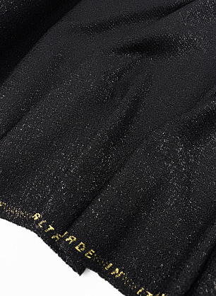 Шанель с люрексом (о) черная - в интернет-магазине тканей Тессутидея арт. 03-7539