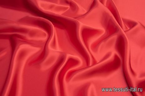 Шелк муслин (о) красный - итальянские ткани Тессутидея арт. 10-1543