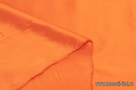 Подкладочная стрейч (о) морковная - итальянские ткани Тессутидея арт. 07-1383