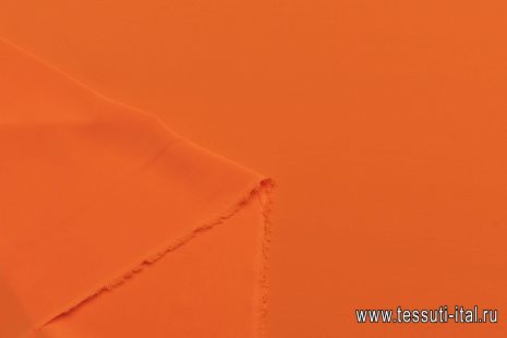 Крепдешин (о) ярко-оранжевый - итальянские ткани Тессутидея арт. 10-2984