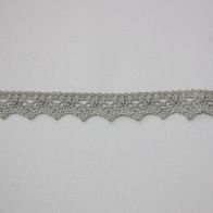 Тесьма макраме (о) серая ш-1,5см La Perla  - итальянские ткани Тессутидея арт. 01-2979