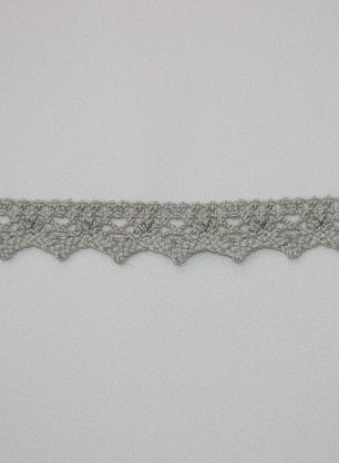 Тесьма макраме (о) серая ш-1,5см La Perla  - в интернет-магазине тканей Тессутидея арт. 01-2979