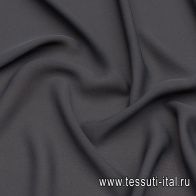 Шифон дабл (о) черный - итальянские ткани Тессутидея арт. 10-2888