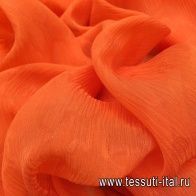 Шифон крэш (о) темно-оранжевый - итальянские ткани Тессутидея арт. 02-7631