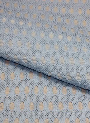 Трикотаж проклеенный (н) бело-голубой ш-130см - в интернет-магазине тканей Тессутидея арт. 13-1058