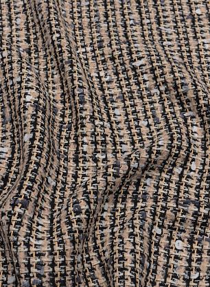 Шанель (н) черно-бежевая - в интернет-магазине тканей Тессутидея арт. 03-6803