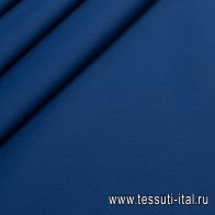 Хлопок дабл стрейч с водоотталкивающим покрытием (о) синий - итальянские ткани Тессутидея арт. 01-5396