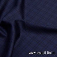 Костюмная (н) черно-синяя клетка - итальянские ткани Тессутидея арт. 05-3822