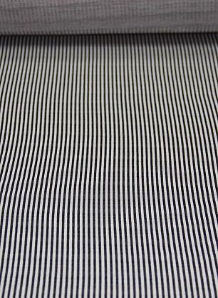 Трикотаж (н) черно-белая полоска - в интернет-магазине тканей Тессутидея арт. 12-0605