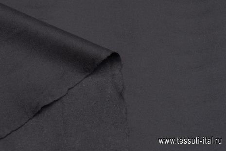 Трикотаж костюмный (490 гр/м) (о) черный - итальянские ткани Тессутидея арт. 15-1069