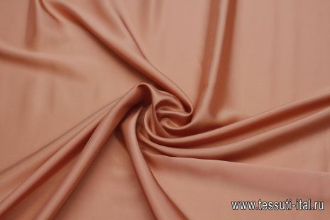 Подкладочная стрейч (о) розово-бежевая - итальянские ткани Тессутидея арт. 07-1453