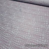 Жаккард (н) бело-розовый - итальянские ткани Тессутидея арт. 03-4150