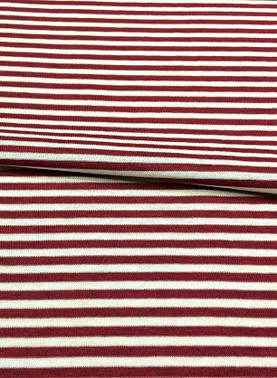 Трикотаж вискоза дабл полоска (н) красно-белая/черно-белая - в интернет-магазине тканей Тессутидея арт. 14-1518