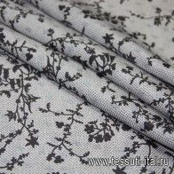 Шелк дама (н) серо-коричневый орнамент ш-100см Lanvin - итальянские ткани Тессутидея арт. 02-5545