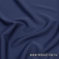 Крепдешин стрейч (о) темно-синий - итальянские ткани Тессутидея арт. 10-2278