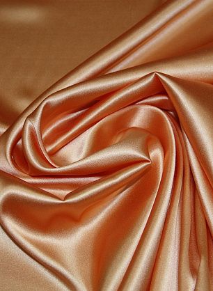 Шелк атлас стрейч (о) светло-оранжевый - в интернет-магазине тканей Тессутидея арт. 02-3748