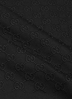 Пальтовая сукно с вышивкой (о) черный логотип на черном - в интернет-магазине тканей Тессутидея арт. 09-2123