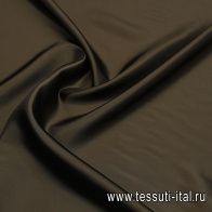 Подкладочная вискоза (о) темно-коричневая - итальянские ткани Тессутидея арт. 08-1473