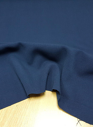 Плательная стрейч (о) синяя - в интернет-магазине тканей Тессутидея арт. 17-0568