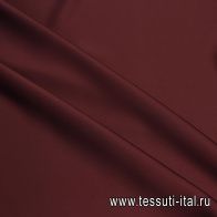 Плательный атлас стрейч (о) темно-бордовый - итальянские ткани Тессутидея арт. 03-7413