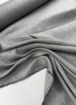 Лен+вискоза стрейч (о) серый меланж - в интернет-магазине тканей Тессутидея арт. 16-1107