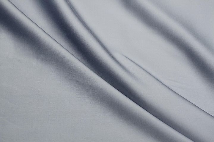 Плательная вискоза стрейч (о) светло-серо-голубая - итальянские ткани Тессутидея арт. 04-1772