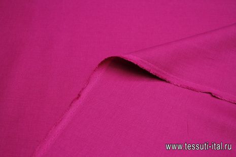 Лен двухслойный (о) фуксия - итальянские ткани Тессутидея арт. 16-0871