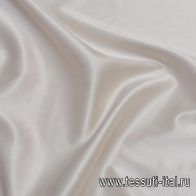 Шелк атлас стрейч продублированный (о) жемчужный - итальянские ткани Тессутидея арт. 10-2603