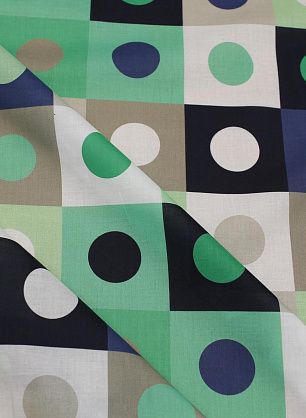 Батист (н) крупный цветной горох на разноцветной клетке - в интернет-магазине тканей Тессутидея арт. 01-7785