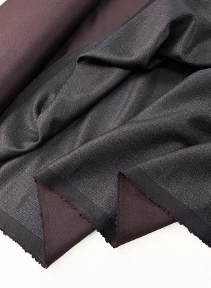 Костюмная дабл кашемир двухслойная (о) темно-серая/темно-коричневая - в интернет-магазине тканей Тессутидея арт. 05-5189