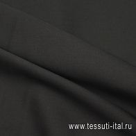Костюмная шерсть (о) черная - итальянские ткани Тессутидея арт. 05-5014