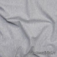 Трикотаж мерсеризованный хлопок (о) светло-серый меланж - итальянские ткани Тессутидея арт. 12-1068