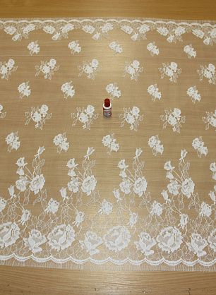 Кружевное полотно (о) белое Solstiss ш-95см - в интернет-магазине тканей Тессутидея арт. 03-1997