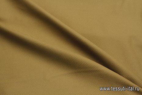 Хлопок костюмный (о) светло-коричневая елочка - итальянские ткани Тессутидея арт. 01-7981