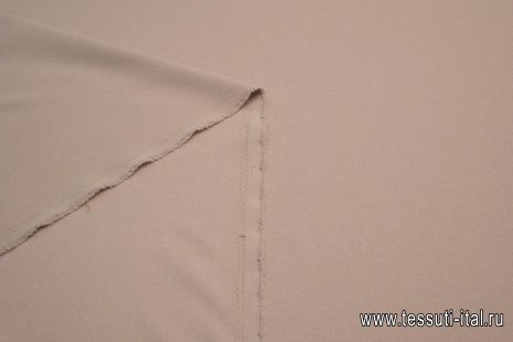 Плательная креп стрейч (о) бежевая - итальянские ткани Тессутидея арт. 03-6193