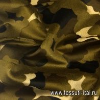 Бархат (н) орнамент милитари - итальянские ткани Тессутидея арт. 01-4640