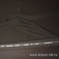 Плательная шерсть супер (о) Leitmotiv темно-коричневая - итальянские ткани Тессутидея арт. 17-0060